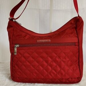 Hedgren Red Quilted Crossbody Bag